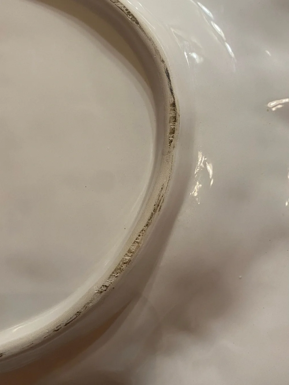 VINTAGE CENTURY Oval Fruit Themed Embossed Elegant Serving Platter White 18”x 14